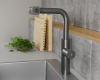 Смеситель для кухни Rush Tinos TI3732-18Grey с выдвижной лейкой, графит фото 5