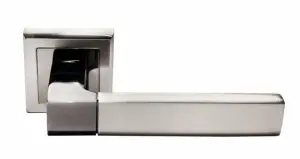 Дверная ручка Morelli DIY MH-28 DIY MH-28 SN/BN-S (Белый никель/черный никель)