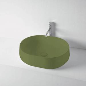 Раковина Kerasan F10 460511 накладная, зеленый матовый