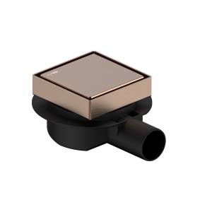 Душевой трап Wasserkraft Niers (Нирс) 30D10BRG розовое золото матовое, 10 см