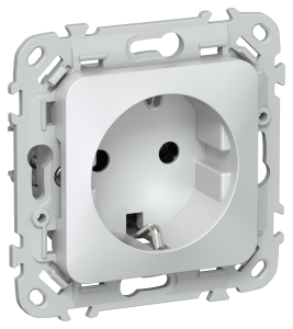 Розетка 1-местная с заземлением IEK Flite FI-R11-16-K36 жемчуг