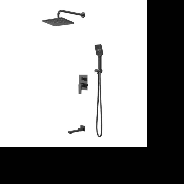Душевая система Grossman Classic 501.K35.04.210 черный матовый