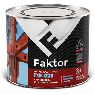 Грунтовка универсальная алкидная Faktor ГФ-021 серый 20 кг