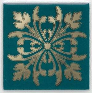 Вставка Kerama Marazzi Клемансо зелёный темный HGD/F252/5246 4.9х4.9х6.9