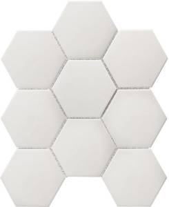 Мозаика Starmosaic Non-Slip Jfq51011 Hexagon Big White Antislip 25.6x29.5