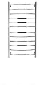 Полотенцесушитель электрический Secado Милан 4603759403311 4 100x50, L, хром