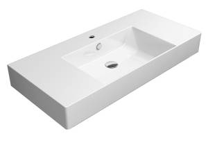 Раковина GSI Kube X 9451111 белый глянцевый, 100x47