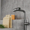 Смеситель для кухни Rush Tinos TI3732-18Grey с выдвижной лейкой, графит фото 9