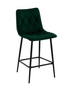Стул полубарный Stool Group Одди Diamond AV 443PB-Cdf-9005(PP) темно-зеленый, велюр