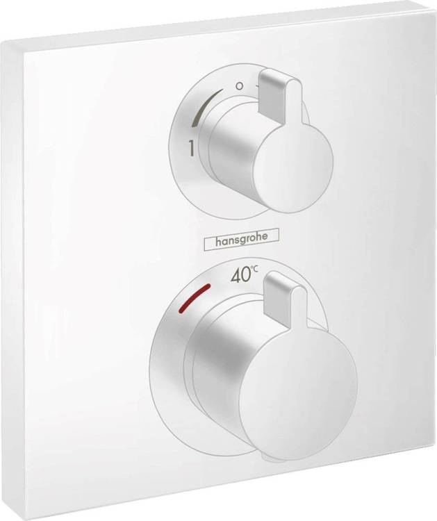 Термостатический смеситель Hansgrohe Ecostat Square 15714700 для ванны с душем