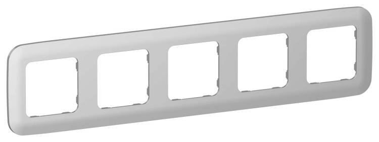 Рамка 5-постовая IEK Flite FI-M52-31-20-K47 алюминий