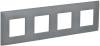 Рамка 4-постовая IEK Skandy SK-M42-K03 серый