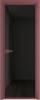 Межкомнатная дверь Profil Doors 1 AX цвет профиля Красный антрацит, стекло безопасное 6 мм черное тонированное 600x2000