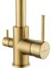 Смеситель для кухни Wonzon & Woghand WW-88458005-BG c подключением фильтра, брашированное золото фото 4