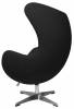 Кресло Bradex Home Egg Style Chair RF 0687 черный/экокожа фото 3