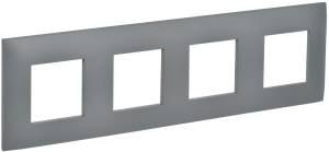 Рамка 4-постовая IEK Skandy SK-M42-K03 серый