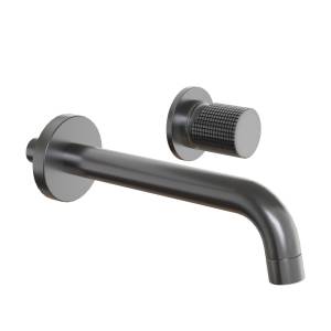 Смеситель для раковины Paini Cox grip 7GPZ208 встраиваемый, чёрный матовый PVD