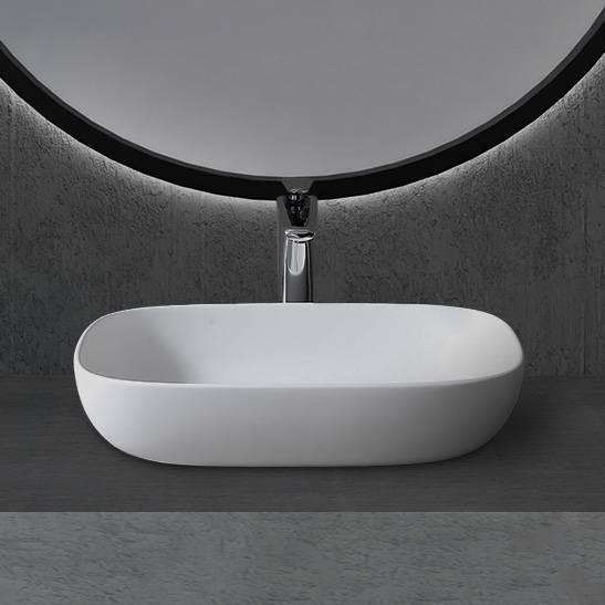 Раковина Abber Stein AS2620 накладная, 60 см, белая матовая