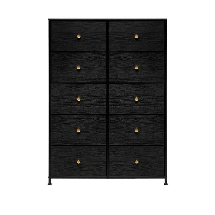 Комод Leset Линкс 2500000228964 черный, 10 ящиков