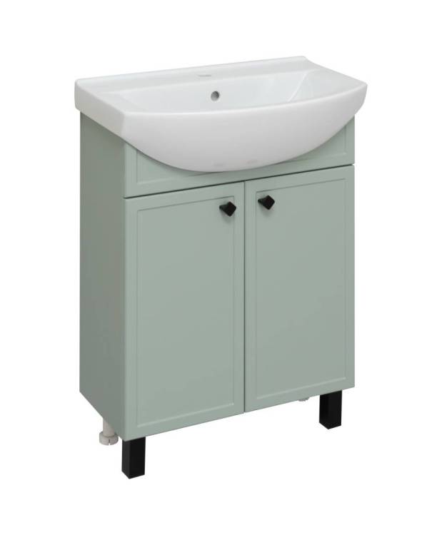 Тумба с раковиной Runo Римини 65 00-00001273 61x80 зеленый