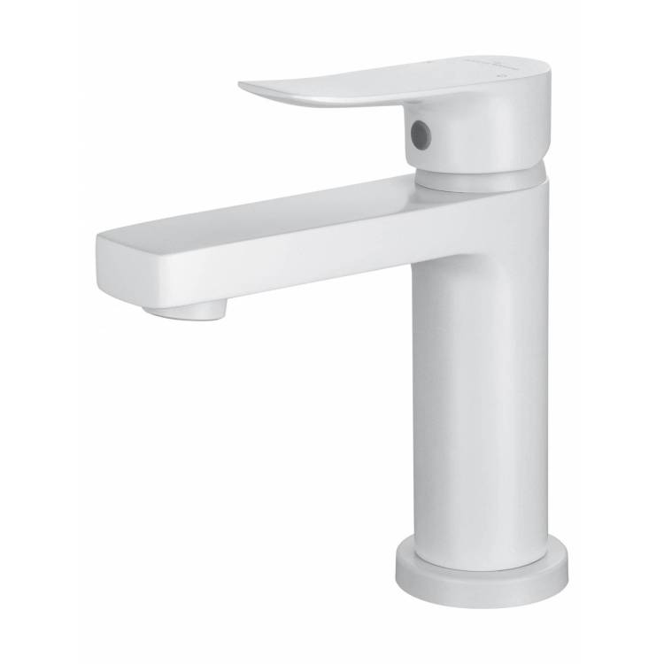 Смеситель для раковины Wonzon & Woghand WW-A40222-MW белый матовый