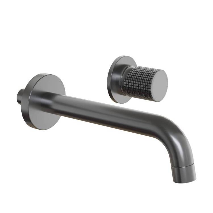 Смеситель для раковины Paini Cox grip 7GPZ208 встраиваемый, чёрный матовый PVD