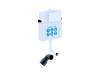 Комплект Aquatek Либра New SET BW AQUATEK ЛИБРА N-030 3в1 кнопка белый глянец, хром фото 3