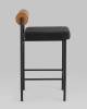 Набор из 2 полубарных стульев Stool Group Балла FDC9939 sDC6095-10+b270-28 X2 темно-серый, коричневый, экокожа фото 4