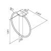 Полотенцедержатель AM.PM Inspire V2.0 A50A34400 кольцо фото 7