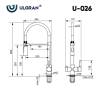 Смеситель для кухни Ulgran U-026 черный матовый фото 4