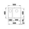 Мойка кухонная Blanco Subline 340/160-U 523557 кофе фото 4