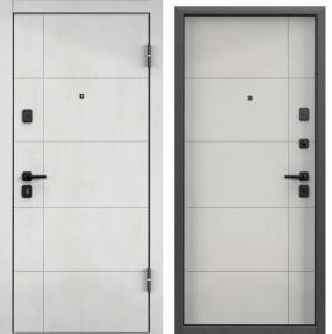 Входная стальная дверь Torex DELTA PRO PP 2030053 ПВХ Бетон известковый/ПВХ Бьянко 2030x860