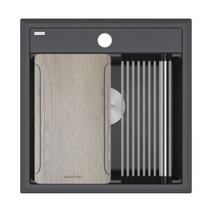 Мойка кухонная Paulmark Stepia-Multi Sink 50 PM185051-AN антрацит, 51x50