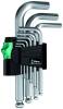 Набор Г-образных ключей WERA 950/9 SM N хром, 9 пр., 1.5/2/2.5/3/4/5/6/8/10 мм