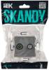 ТВ-розетка TV+SAT IEK Skandy SK-AF20-O-K03 серый фото 2