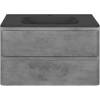 Тумба с раковиной Vincea Vico 80 бетон фото 4