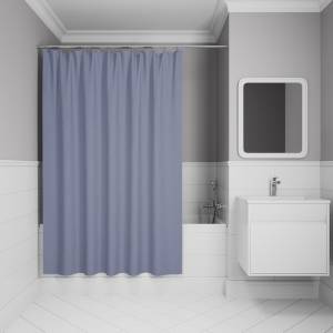 Штора для ванной Iddis Base BD03P24i11 полиэстер, 200x240, серый