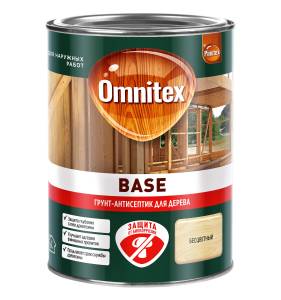 Грунт для защиты древесины Omnitex Base 0.9 л