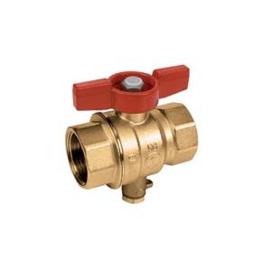 Кран шаровой Giacomini R851T с выводом для зонда М10, ВВ 1/2, KVS 24,6
