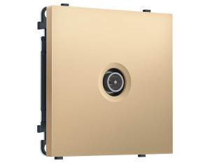 Комплект механизма TV розетки оконечной Ambrella Volt Sigma MS893005 золото мягкое касание