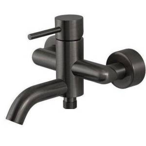 Смеситель для ванны Remer X-Style X05CFP черный брашированный хром