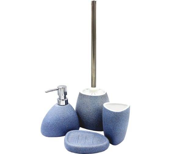Набор аксессуаров для ванны Bath Plus Azzurro W-CE2344AA-SET4W голубой