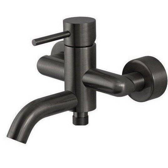 Смеситель для ванны Remer X-Style X05CFP черный брашированный хром