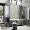 Шторка на ванну MaybahGlass MGV-596-1 поворотная, на монопетле, стекло прозрачное, профиль белый матовый, 1400x400 фото 3