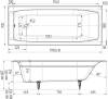 Чугунная ванна Wotte Forma 170x70 фото 4