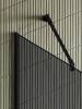 Душевая перегородка MaybahGlass MGD-729-6у 79x195, стекло графит 8 мм, профиль черный фото 5