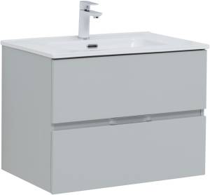 Тумба под раковину Aquanet Алвита New 70 303907 2 ящика, серый