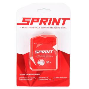 Уплотнительная нить Сантехмастер SPRINT сантехническая 50 метров бокс, блистер