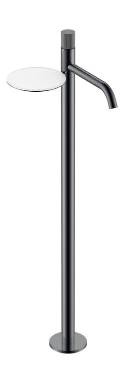 Смеситель для раковины Boheme Stick 120-SGM.3 напольный, Shine Gun Metal Linea