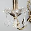 Бра Eurosvet Elisha 3281/1 античная бронза/прозрачный хрусталь Strotskis фото 2